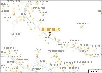 map of Plačikus