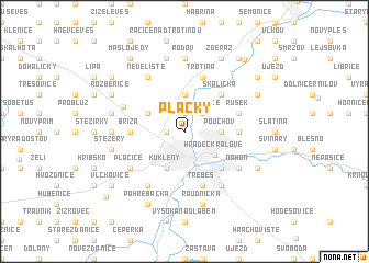 map of Plácky