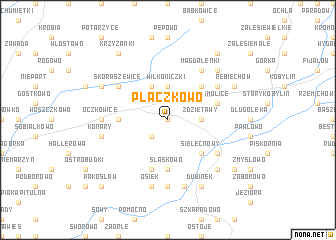 map of Płaczkowo