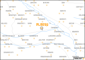 map of Plăeşu