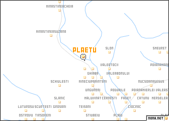 map of Plăeţu