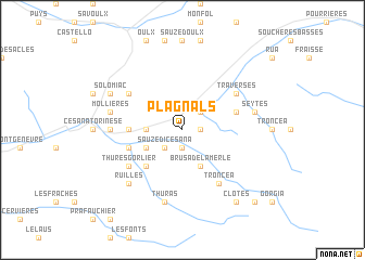 map of Plagnals