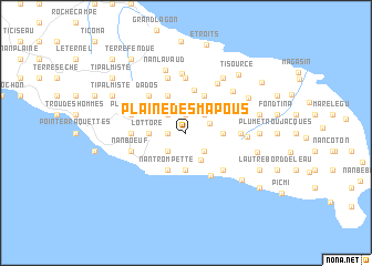 map of Plaine des Mapous