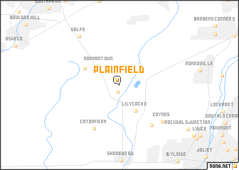 map of Plainfield