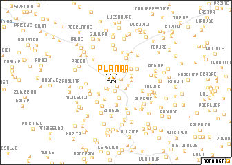 map of Plana