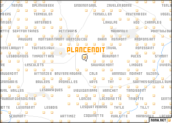 map of Plancenoit