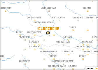 map of Planchamp