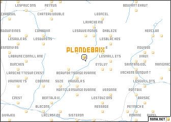 map of Plan-de-Baix