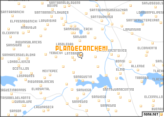 map of Plan de Canchemi