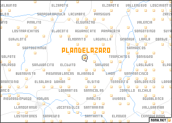 map of Plan de Lázaro