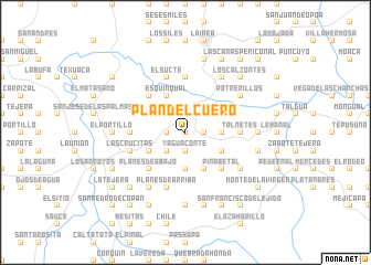 map of Plan del Cuero