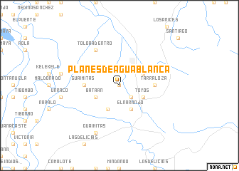 map of Planes de Agua Blanca