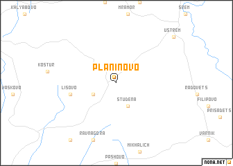 map of Planinovo