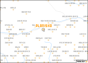 map of Plánisko