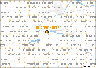 map of Planschwitz