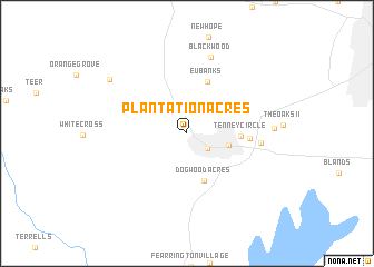 map of Plantation Acres