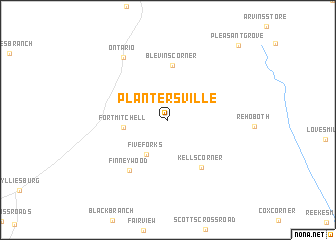 map of Plantersville