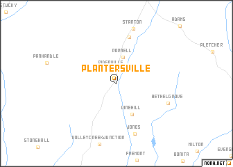 map of Plantersville