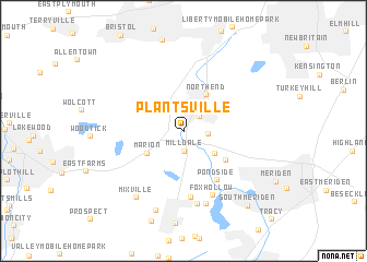map of Plantsville