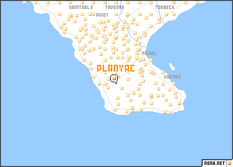 map of Planyac