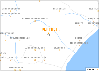 map of Plataci