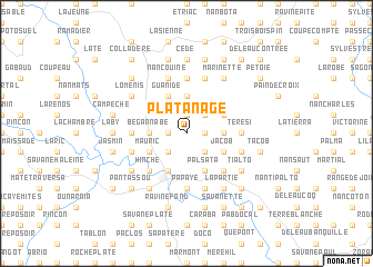 map of Platanage