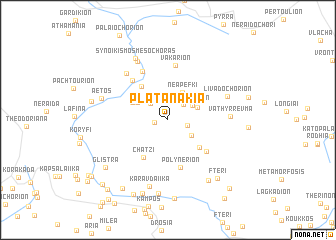 map of Platanákia