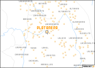 map of Platanera