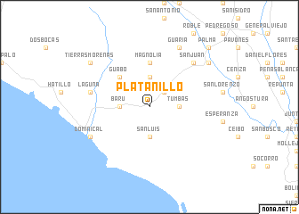 map of Platanillo