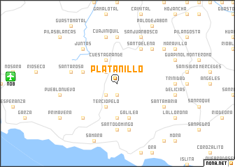 map of Platanillo