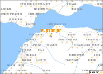 map of Platánion