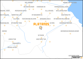 map of Plátanos