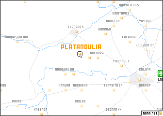 map of Platanoúlia