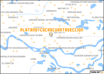 map of Plátano y Cacao Cuarta Sección