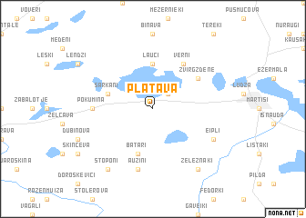 map of Plātava