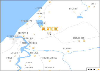 map of Platene