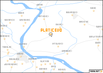 map of Platičevo