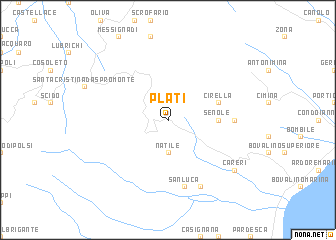 map of Platì