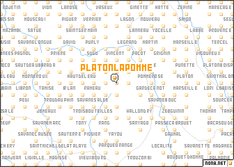 map of Platon la Pomme