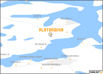 map of Platonovka