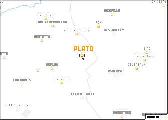 map of Plato