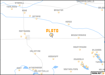 map of Plato