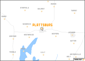 map of Plattsburg