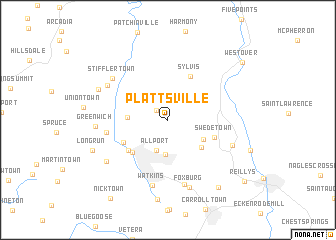 map of Plattsville