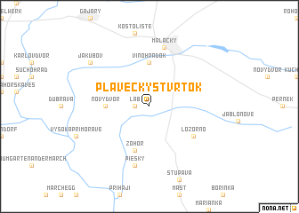 map of Plavecký Štvrtok