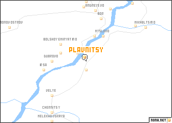map of Plavnitsy