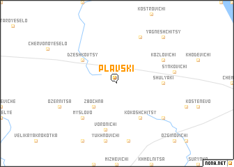 map of Plavski