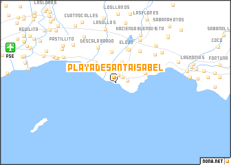 map of Playa de Santa Isabel