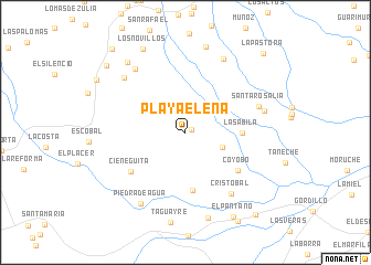 map of Playa Elena