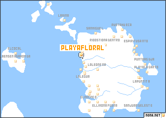 map of Playa Floral